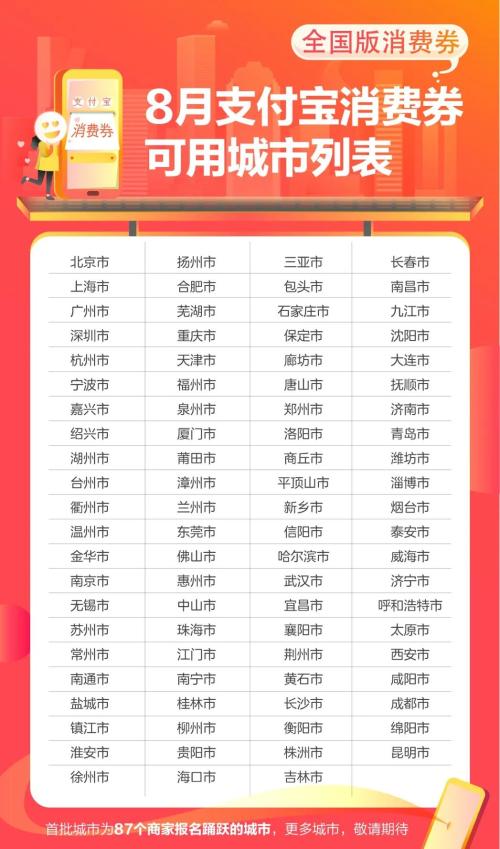 全國“消費促進月”將啟動 87城小店率先行動：聯合支持支付寶消費券（final）_874