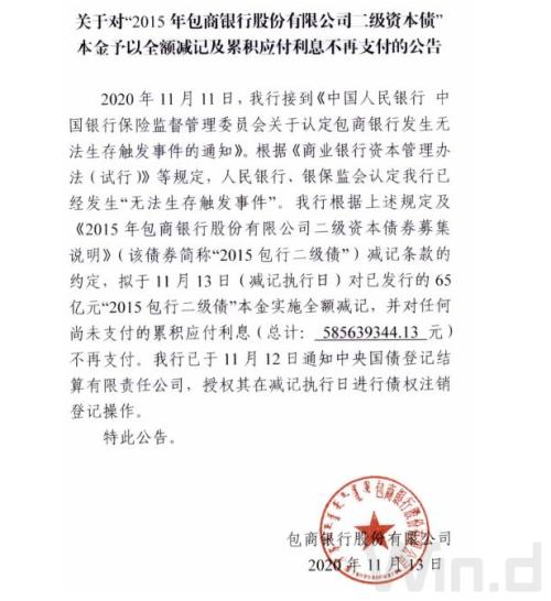 債市又爆出大事！歷史首次，65億銀行二級債一分不還，中小銀行融資要難了？