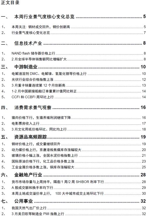 【招商策略】行業景氣觀察0407——3月份重卡銷量再創歷史同期記錄，鋼材價格增長顯著